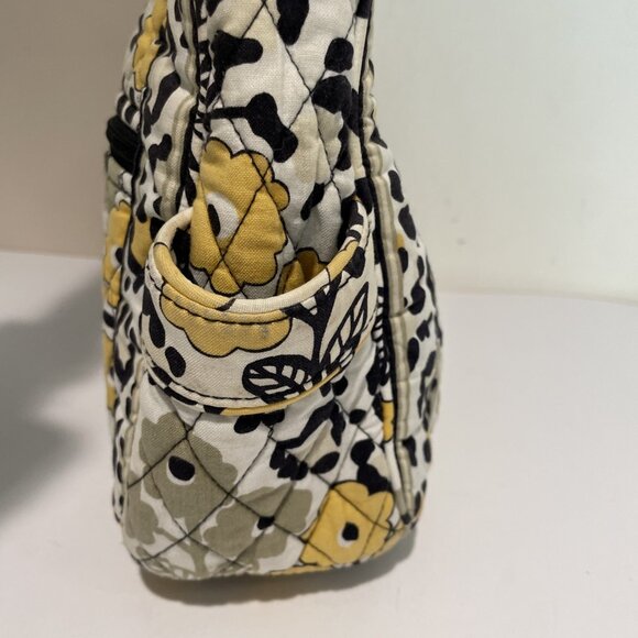 Vera Bradley GO WILD Convertible Cross-Body Purse Shoulder Bag Yellow Floral EUC - Picture 5 of 13